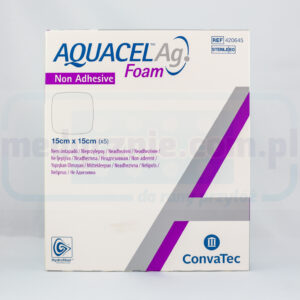 Aquacel Foam Ag Non Adesivo 15*15cm medicazione in schiuma multistrato 1pc